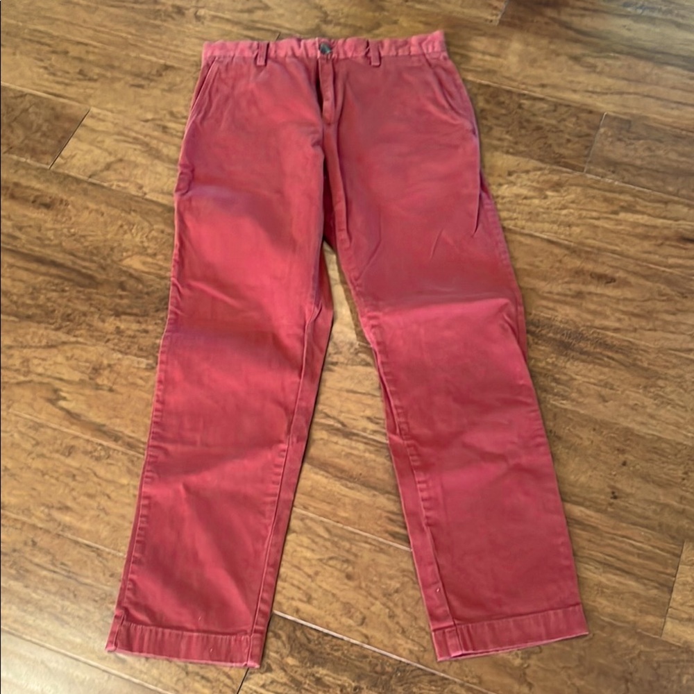 Brooks Brothers Red Chinos Relaxed Fit Cotton